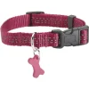 BOBBY Collier pour chien coloris fuchsia en nylon tressé Safe – Taille S