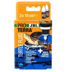 JBL Complexe vitaminé pour tortues d’eau Proterra Tortoise Fluid – 2 x 10 ml