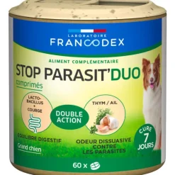 FRANCODEX Comprimés anti-parasitaires pour chien Stop Parasit' Duo – x 60