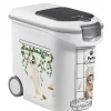 KETER Container à croquettes à roulettes pour chat Pet collection - 35 L
