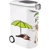 CURVER Container à croquettes pour chien coloris blanc et noir Pet collection – 54 L (20 kg)