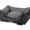 SCRUFFS Corbeille à mémoire de forme pour chien gris Hilton – Taille S