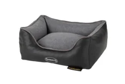 SCRUFFS Corbeille à mémoire de forme pour chien gris Hilton – Taille S
