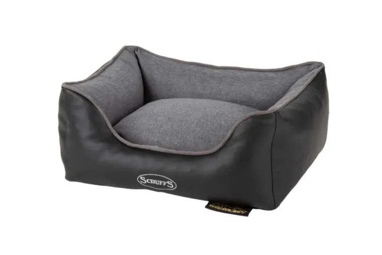 SCRUFFS Corbeille à mémoire de forme pour chien gris Hilton – Taille S