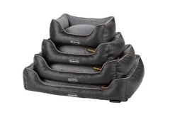 SCRUFFS Corbeille à mémoire de forme pour chien gris Hilton – Taille S
