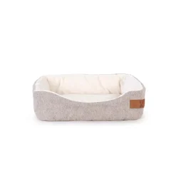 BUBIMEX Corbeille douillette pour petit mammifère coloris beige Taille M - 26 x 19 x 8 cm