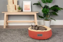 SCRUFFS Corbeille pour chat coloris terracotta Cosy – Ø 45 cm
