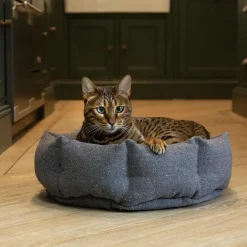 SCRUFFS Corbeille pour chat en tissu gris anthracite Eco Eden - 45 cm