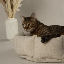 SCRUFFS Corbeille pour chat en tissu vert Eco Eden - 45 cm