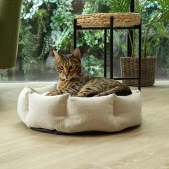 SCRUFFS Corbeille pour chat en tissu vert Eco Eden - 45 cm