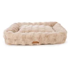 SCRUFFS Corbeille pour chien Alpine coloris beige en tissu Taille XL - 90 x 70 cm