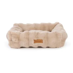 SCRUFFS Corbeille pour chien Alpine coloris beige en tissu Taille M - 60 x 50 cm