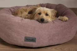 SCRUFFS Corbeille pour chien coloris rose Oslo Donut – Taille XL