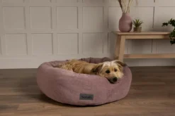 SCRUFFS Corbeille pour chien coloris rose Oslo Donut – Taille L