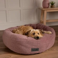 SCRUFFS Corbeille pour chien coloris rose Oslo Donut – Taille L