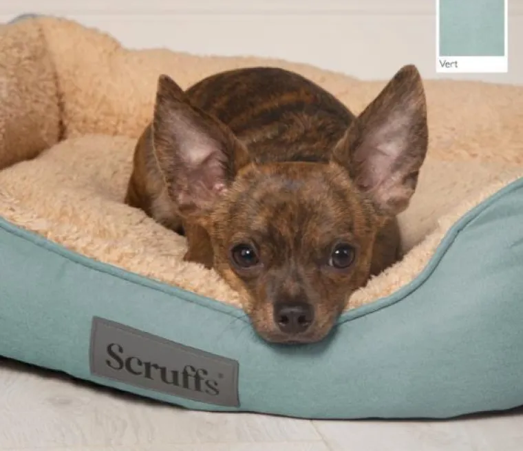 SCRUFFS Corbeille pour chien et chat coloris vert Cosy – Taille M