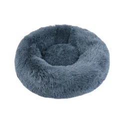 WOUAPY Corbeille ronde moelleuse en peluche grise - 60 cm