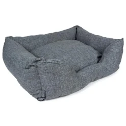 EUROPET Corbeille textura coloris gris en coton - 60 x 50 cm