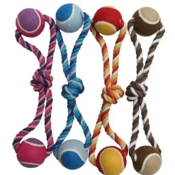 MARTIN SELLIER Corde + 2 balles tennis 40 cm