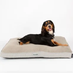 SCRUFFS Couchage orthopédique pour chien coloris marron Harvard - Taille L 100 x 70 x 12 cm