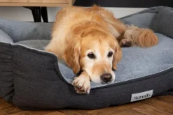 SCRUFFS Couchage orthopédique pour chien coloris gris Harvard - Taille XXL 110 x 82 x 22 cm