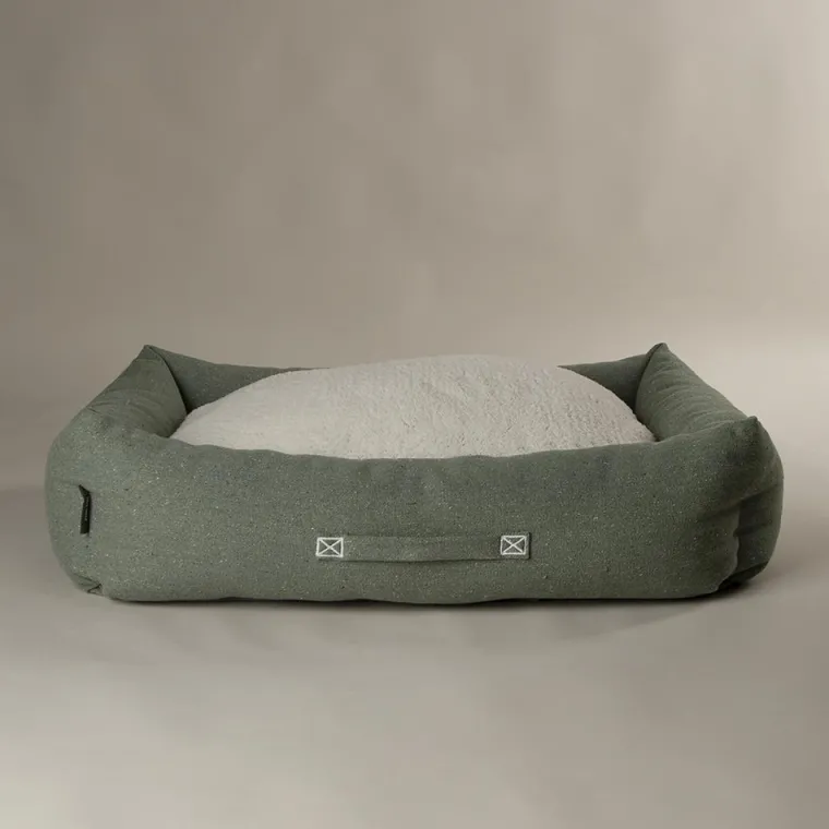 SCRUFFS Couchage pour chien coloris vert corbeille Eco Eden - Taille XL 90 x 70 cm