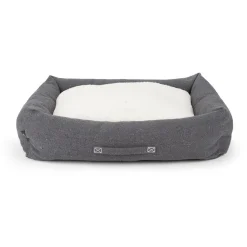 SCRUFFS Couchage pour chien coloris gris corbeille Eco Eden - Taille XL 90 x 70 cm