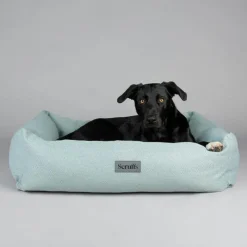 SCRUFFS Couchage pour chien coloris vert corbeille Ellen - Taille XL 90 x 70 x 18 cm