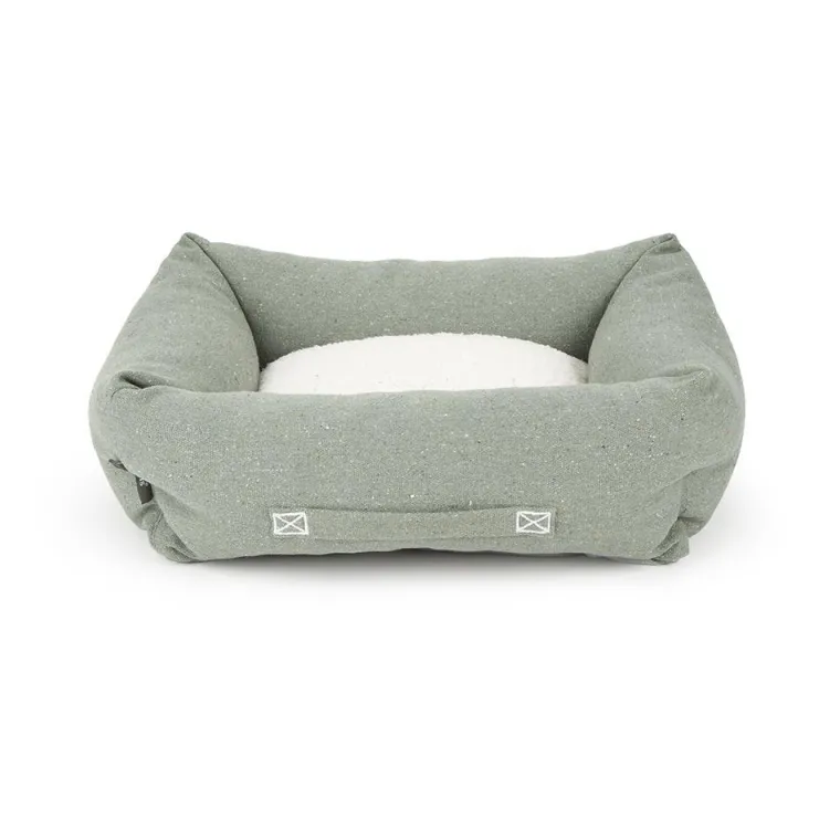 SCRUFFS Couchage pour chien coloris vert corbeille Eco Eden - Taille M 60 x 50 cm