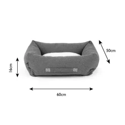 SCRUFFS Couchage pour chien coloris vert corbeille Eco Eden - Taille M 60 x 50 cm