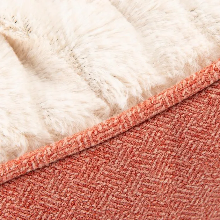 SCRUFFS Couchage pour chien coloris orange coussin Ellen - Taille L 100 x 70 x 10 cm