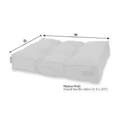 SCRUFFS Couchage pour chien coloris gris coussin Seattle - Taille M 80 x 60 x 14 cm