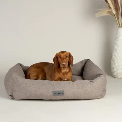 SCRUFFS Couchage pour chien coloris gris corbeille Ellen - Taille XL 90 x 70 x 18 cm