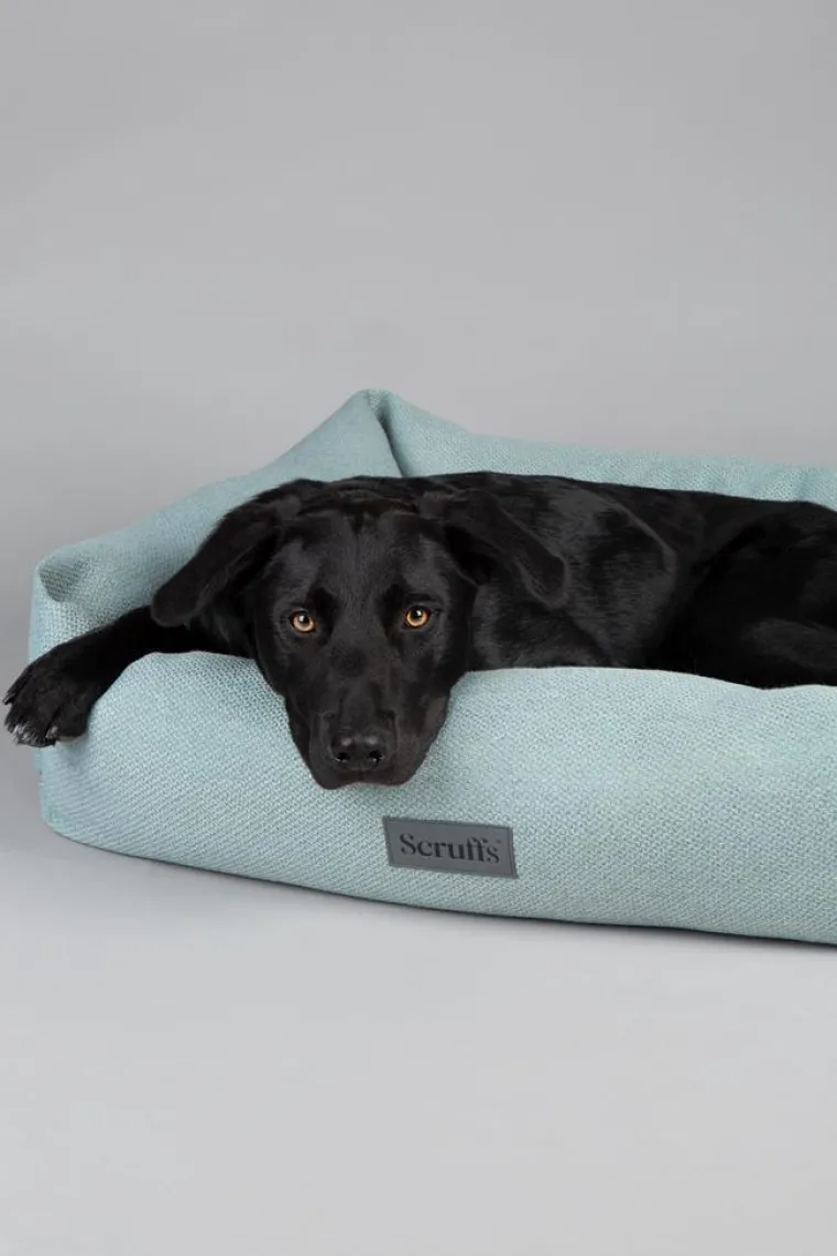 SCRUFFS Couchage pour chien coloris vert corbeille Ellen - Taille M 60 x 50 x 16 cm