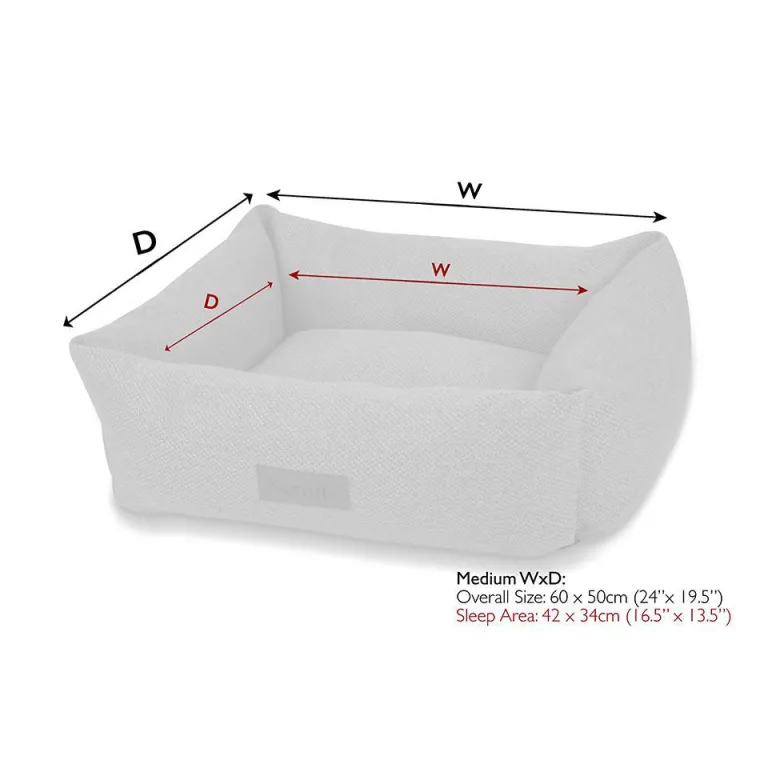 SCRUFFS Couchage pour chien coloris vert corbeille Ellen - Taille M 60 x 50 x 16 cm