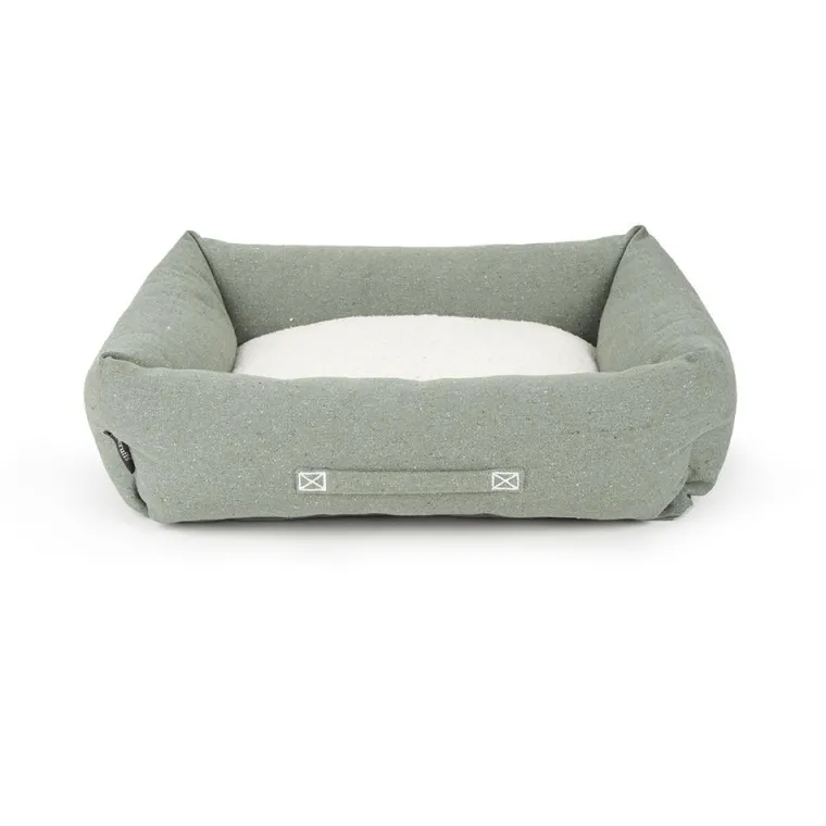SCRUFFS Couchage pour chien coloris vert corbeille Eco Eden - Taille L 75 x 60 cm
