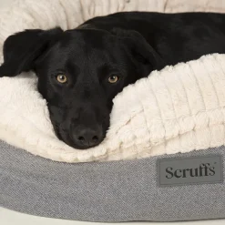 SCRUFFS Couchage pour chien ou chat coloris gris corbeille ronde Ellen - Taille M Ø 55 cm