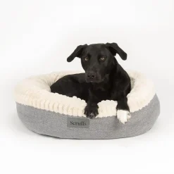 SCRUFFS Couchage pour chien ou chat coloris gris corbeille ronde Ellen - Taille M Ø 55 cm