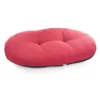 MARTIN SELLIER Coussin ovale en ouatine rouge 61x40 cm