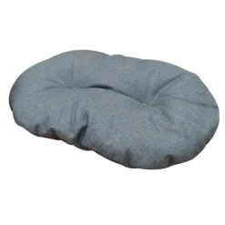 CROCI Coussin pour chien ovale hydrofuge coloris bleu - 77 x 50 cm