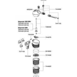 BLUE CORAL Couvercle de rotor bioPower 200 spécifique - Marque EHEIM Pièces détachées