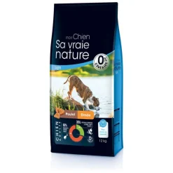 SA VRAIE NATURE Croquette light pour chien adulte au poulet et à la dinde - 12 kg