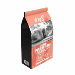 HAYS Croquette pour chat adulte stérilisé au saumon light Pure Premium - 6 kg
