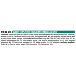 PRO PLAN Croquette pour chat adulte stérilisé au lapin - 3 kg