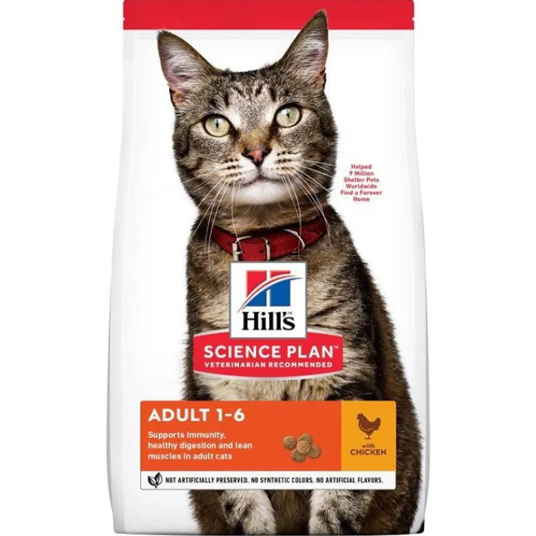 HILL'S Croquette pour chat adulte au poulet - 1,5 kg