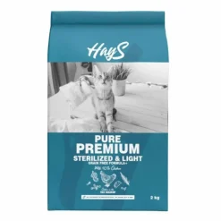 HAYS Croquette pour chat adulte stérilisé au poulet light Pure Premium - 2 kg
