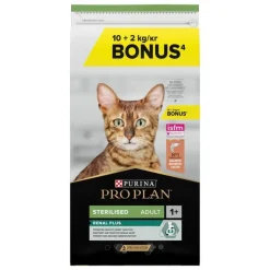 PRO PLAN Croquette pour chat adulte stérilisé au saumon - 10 kgs + 2 kgs offerts