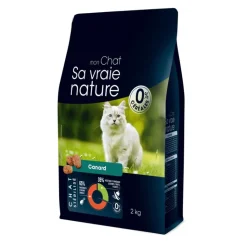 SA VRAIE NATURE Croquette pour chat stérilisé au canard - 2 kg