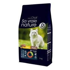 SA VRAIE NATURE Croquette pour chat stérilisé au lapin et au poulet - 5 kg