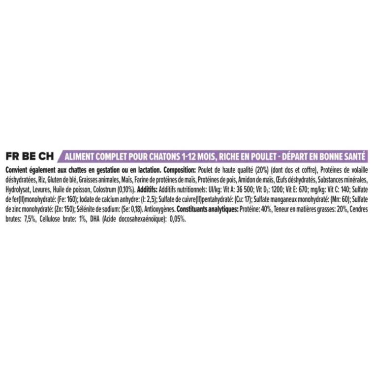 PRO PLAN Croquette pour chaton au poulet - 3 kg